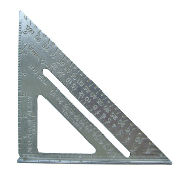 Reglas cuadradas de ángulo de aluminio tri